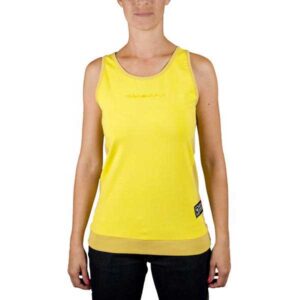 Trangoworld Landa Sulphur Sleeveless T-shirt Amarillo XL Mujer