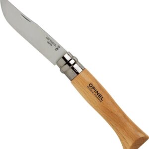 Opinel Blister N°08 Stainless Steel Beige,Plateado 8.5 cm