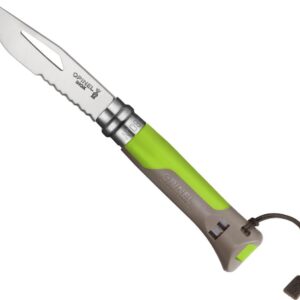 Opinel N°08 Outdoor Verde,Plateado 8.5 cm