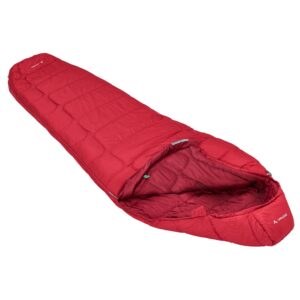 Vaude Sioux 100 Synthetic Sleeping Bag Rojo Regular / Right Zipper