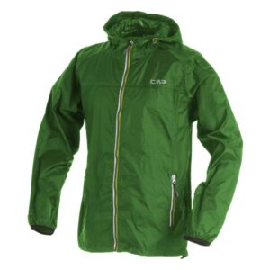 Cmp Rain Fix Hood 3x57624 Jacket Verde 12 Years Niño