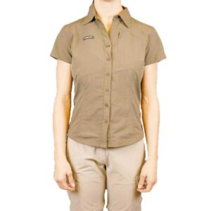 Trangoworld Dades Short Sleeve Shirt Verde XS Mujer
