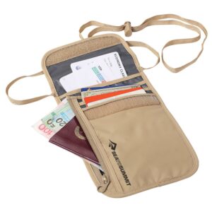 Sea To Summit Wallet With Strap Beige,Marrón