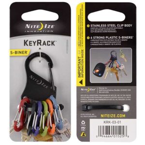 Nite Ize S Biner Key Ring With 6 Carabiners Multicolor