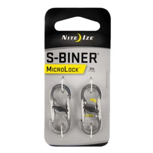 Nite Ize S Biner Microlock Steel Key Ring Plateado