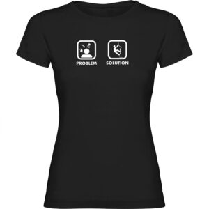 Kruskis Problem Solution Climb Short Sleeve T-shirt Negro L Mujer