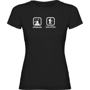 Kruskis Problem Solution Trek Short Sleeve T-shirt Negro S Mujer