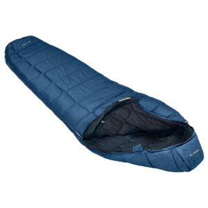 Vaude Sioux 400 Synthetic Sleeping Bag Azul Regular / Left Zipper