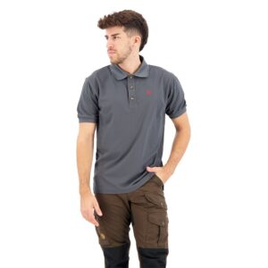 Fjällräven Crowley Pique Shirt Short Sleeve Polo Shirt Gris S Hombre