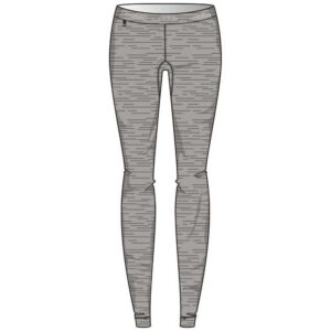 Odlo Natural 100% Merino Warm Leggings Gris L Mujer