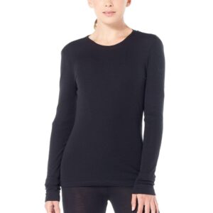 Icebreaker 175 Everyday Crew Merino Base Layer Negro XS Mujer
