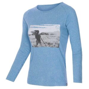 Trangoworld Jara Long Sleeve T-shirt Azul XS Mujer