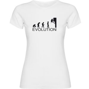 Kruskis Evolution Climbing Short Sleeve T-shirt Blanco M Mujer