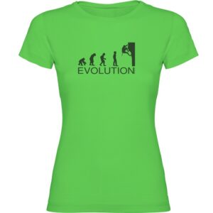 Kruskis Evolution Climbing Short Sleeve T-shirt Verde XL Mujer