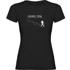 Kruskis Hikking Dna Short Sleeve T-shirt Negro XL Mujer