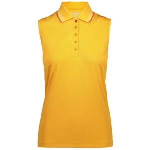 Cmp 3t58056 Sleeveless Polo Shirt Amarillo L Mujer