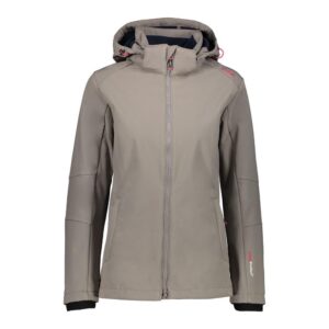 Cmp Zip Hood 3a22226 Comfort Fit Jacket Beige 18 Mujer