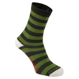 Craghoppers Nosilife Travel Socks 2 Pairs Verde,Negro EU 29-35 Niño
