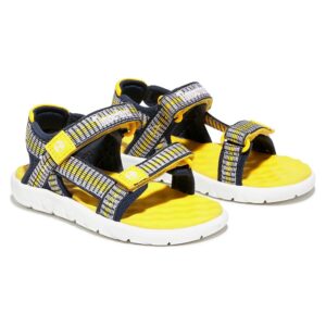 Timberland Perkins Row Webbing Toddler Sandals Negro,Rosa EU 21