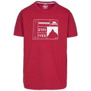 Trespass Snowdon Short Sleeve T-shirt Rojo S Hombre
