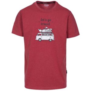 Trespass Motorway Short Sleeve T-shirt Rojo M Hombre