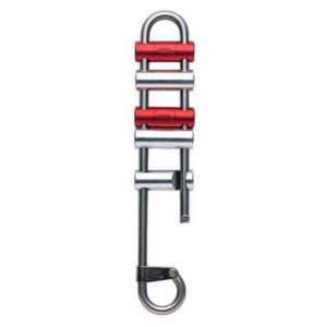 Petzl Rack Rojo,Plateado