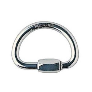 Petzl Demi Rond Snap Hook Plateado