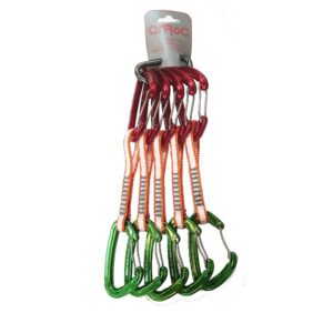 Qi´roc Wifi Straight/curve Clip+express Dyneema 10x120 Mm+mini Snap Hook 5 Units Naranja,Negro