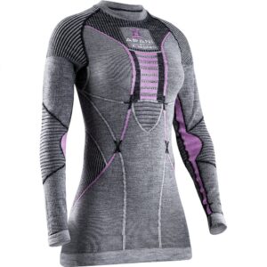 X-bionic Apani 4.0 Merino Long Sleeve Base Layer Gris L Mujer