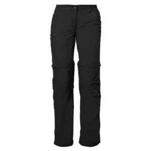 Vaude Farley Zip Off Iv Regular Pants Negro 46 Mujer