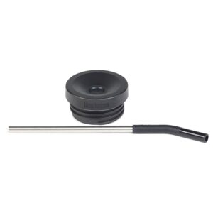 Klean Kanteen Tkwide Straw Cap Negro,Plateado