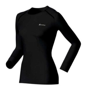 Odlo Crew Neck Warm Long Sleeve Base Layer Negro 2XS Mujer