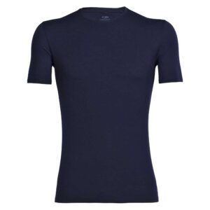 Icebreaker Anatomica Crew Merino Short Sleeve Base Layer Azul M Hombre