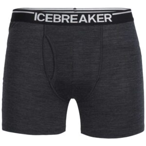 Icebreaker Anatomica With Fly Merino Boxer Gris XL Hombre