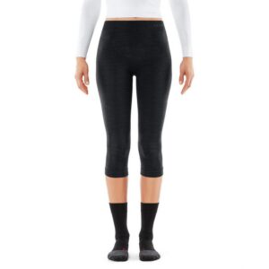 Falke Wool Tech 3/4 Leggings Negro XS Mujer