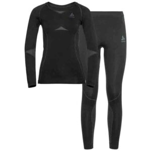 Odlo Performance Evolution Warm Set Negro L Mujer