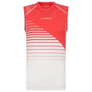 La Sportiva Runner Sleeveless T-shirt Rojo,Blanco M Mujer