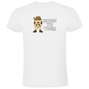 Kruskis Born To Trekk Short Sleeve T-shirt Blanco 3XL Hombre