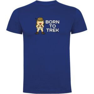 Kruskis Born To Trekk Short Sleeve T-shirt Azul 2XL Hombre