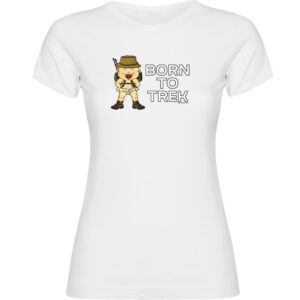Kruskis Born To Trekk Short Sleeve T-shirt Blanco XL Mujer