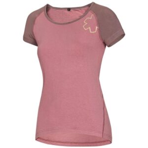 Ocun Bamboo Blossom Short Sleeve T-shirt Rosa M Mujer