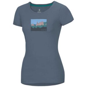 Ocun Classic Short Sleeve T-shirt Azul XL Mujer