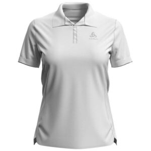Odlo New Trim Short Sleeve Polo Shirt Gris XS Mujer