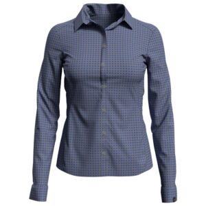 Odlo Kumano Check Long Sleeve Shirt Azul XS Mujer