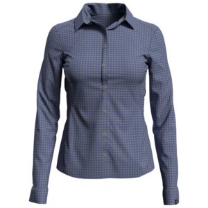 Odlo Kumano Check Long Sleeve Shirt Azul XS Mujer