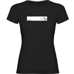 Kruskis Mountain Frame Short Sleeve T-shirt Negro L Mujer