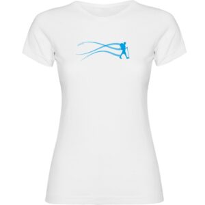 Kruskis Trekk Estella Short Sleeve T-shirt Blanco L Mujer