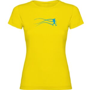 Kruskis Trekk Estella Short Sleeve T-shirt Amarillo 2XL Mujer