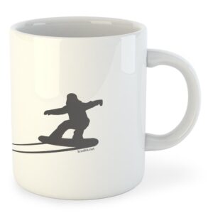 Kruskis 325ml Snowboarding Shadow Mug Blanco 325 ml (11 oz)