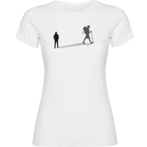 Kruskis Trekk Shadow Short Sleeve T-shirt Blanco L Mujer